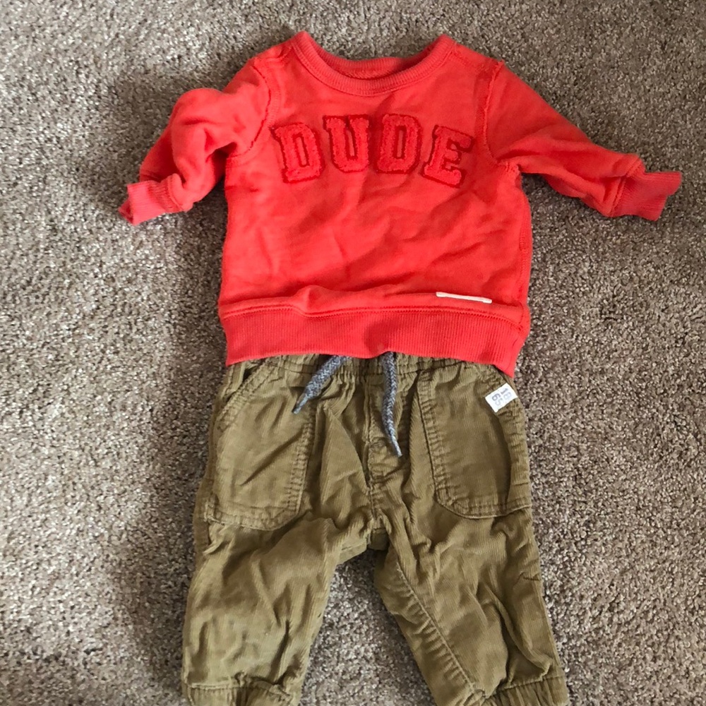 Corduroy & Sweatshirt